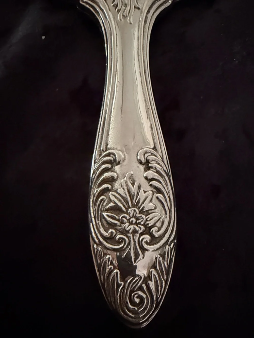 Vintage Silvery Plated Dressing Mirror